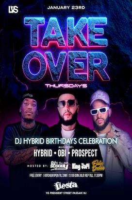 Thursday, January 23 TAKEOVER THURSDAY – DJ HYBRID BIRTHDAY CELEBRATION