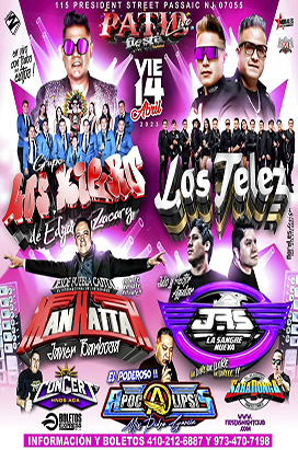 Friday, April 14th LOS KIERO, LOS TELEZ, SONIDO MANHATTAN