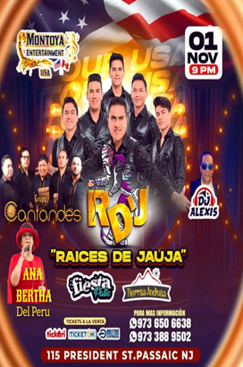 Friday November 1st RAICES DE JAUJA EN CONCIERTO