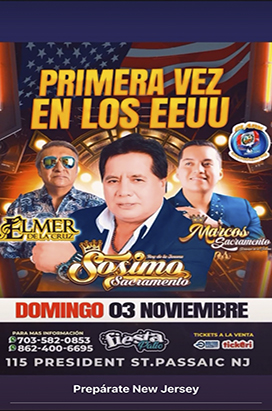 Sunday, November 3rd SOSIMO SACRAMENTO, ELMER DE LA CRUZ, MARCOS SACRAMENTO