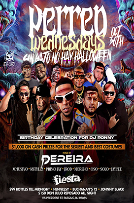 Wednesday, October 30th PERREO WEDNESDAY