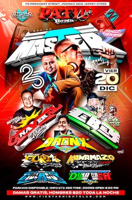 Friday, December 20th 25 ANIVERSARIO SONIDO MASTER