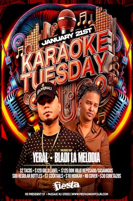 Tuesday, January 21st KARAOKE TUESDAY